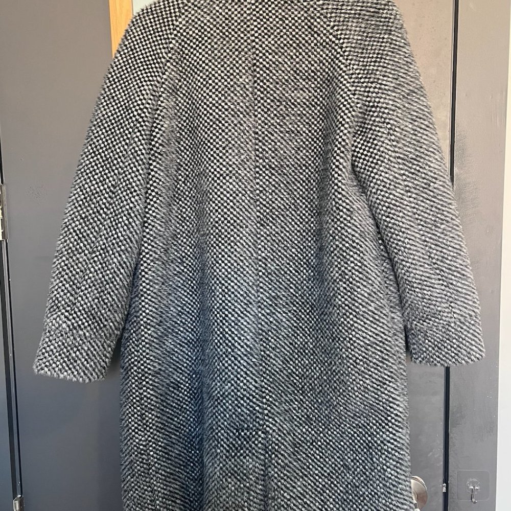 Maje Gabyne Double Breasted Long Twill Coat Size 36 - Picture 5 of 6